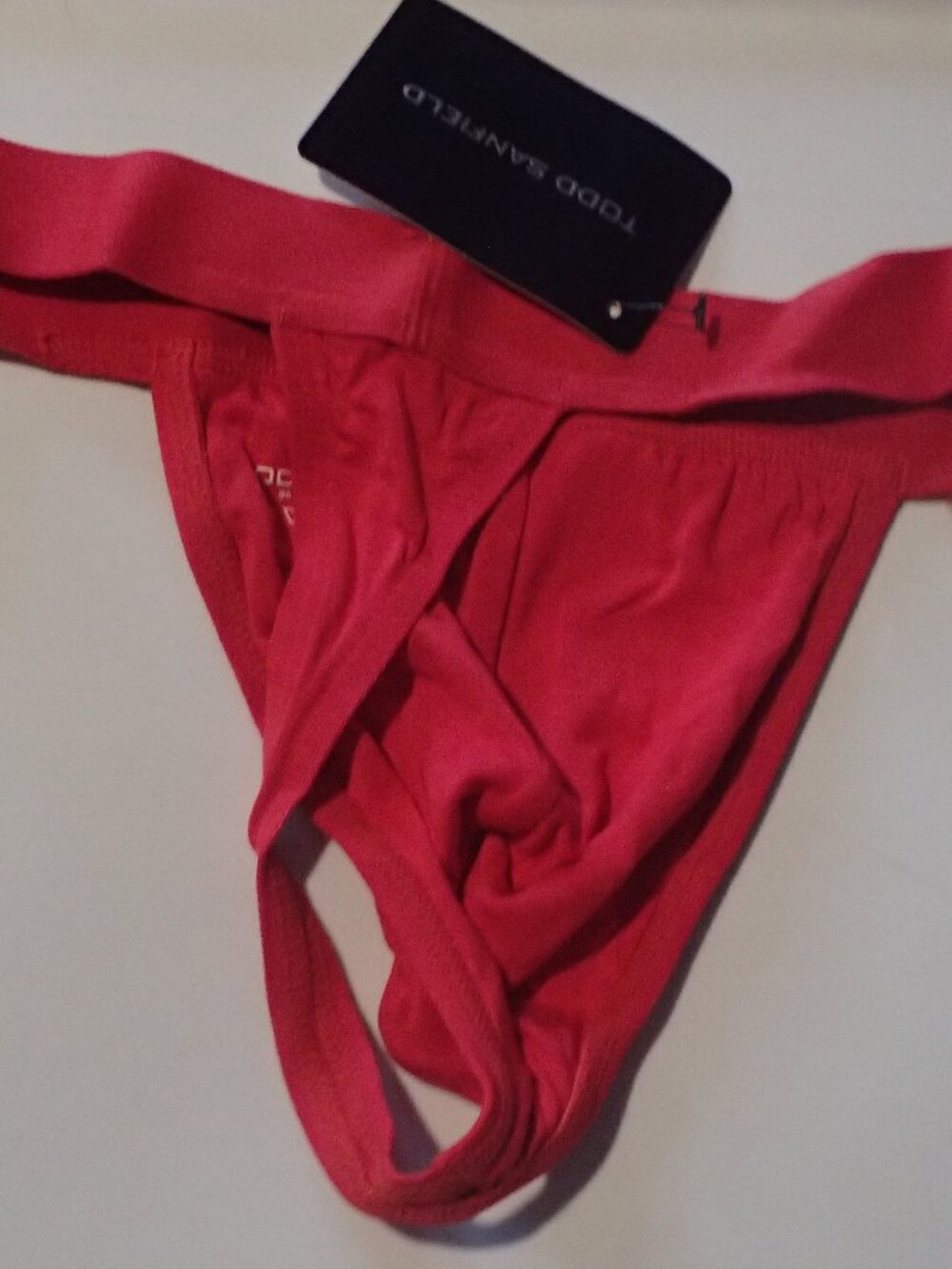 Todd Sanfield Essential Thong in Real Red, Size M, NWT